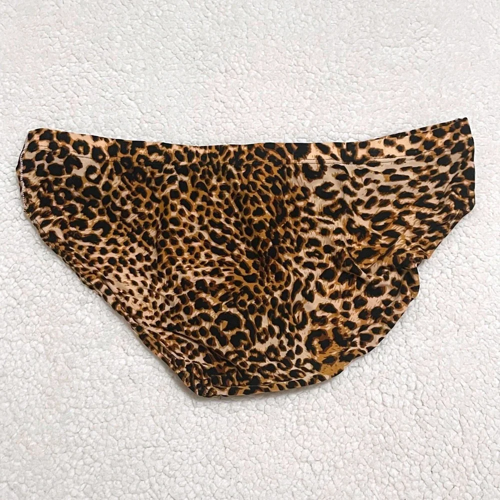 JOCKMAIL Medium (27-30) Mens Leopard Print‎ Low Rise Briefs Brown Cheetah JM394
